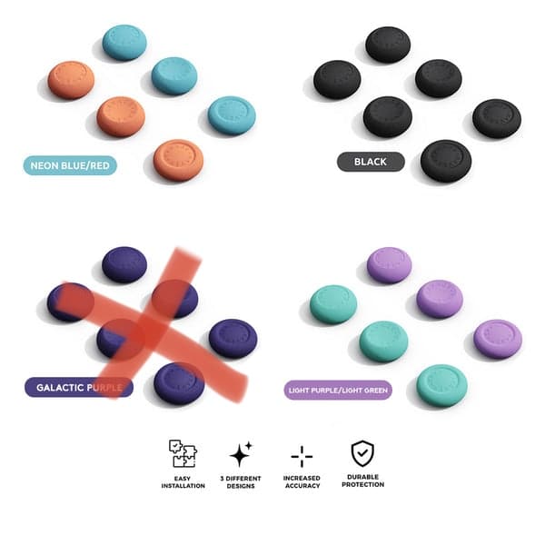 Skull & Co. Thumb Grip Set Thumbstick Caps for Switch 2 Joycon Gamepad Accessories